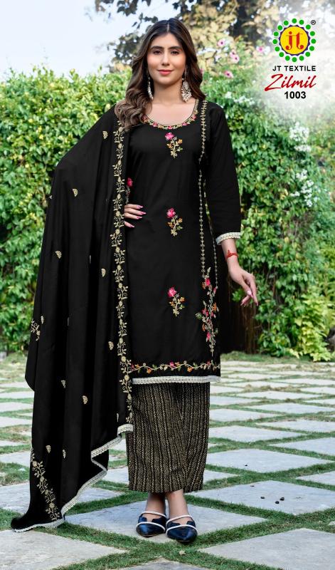 Jt Zilmil Vol 1 Fancy dress materials wholesale Hyderabad