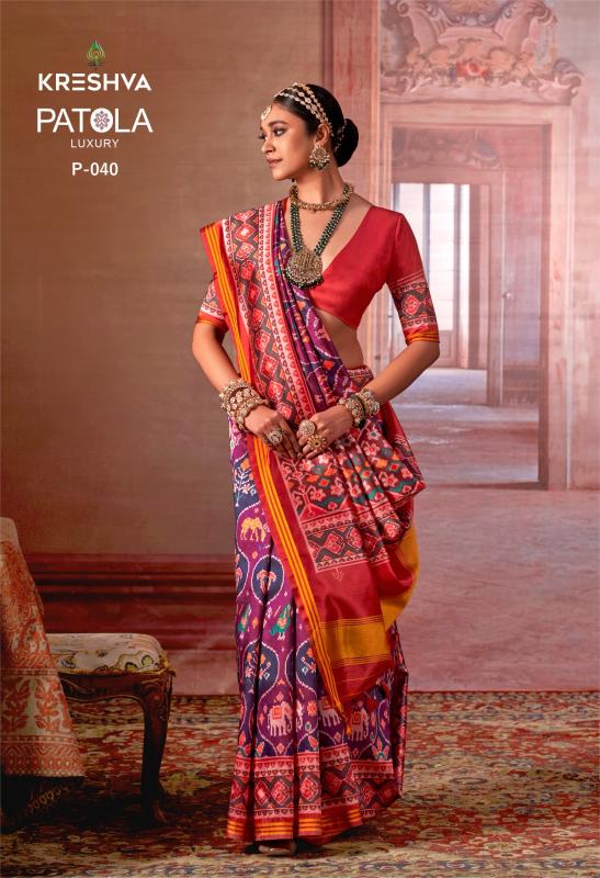 Kreshva Patola Luxury Wholesale saree suppliers