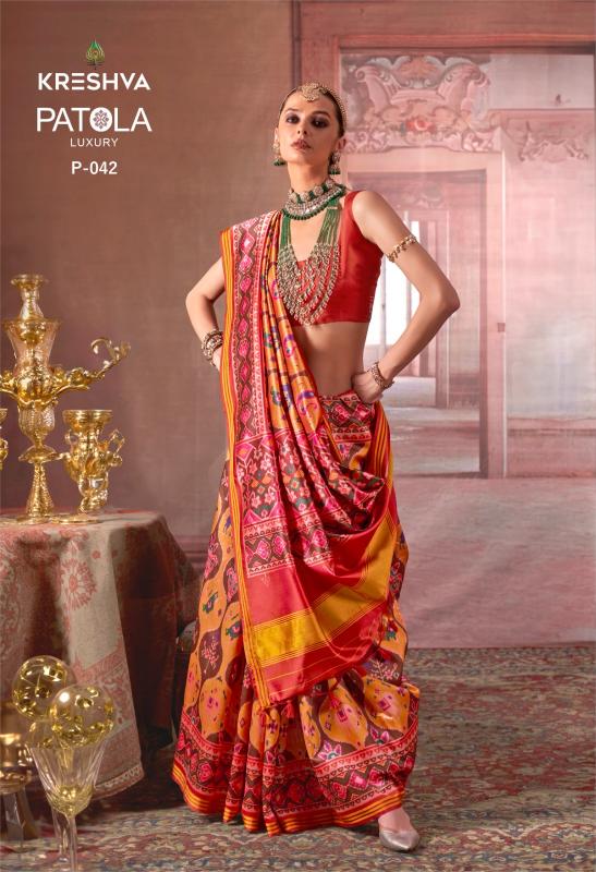 Kreshva Patola Luxury Wholesale saree suppliers