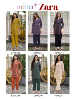 Meher zara coord set Kurti wholesale market in Mumbai