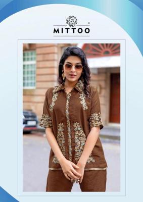 Mittoo cool line modest co ord sets Ladies kurti wholesalers