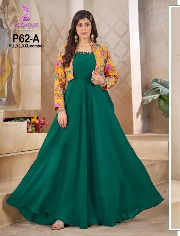 Poonam P62-A gown Affordable kurtis in Kolkata