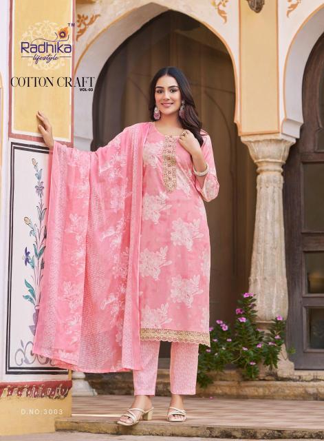 Radhika lifestyle cotton craft vol 3 Wholesale kurti suppliers in Mumbai