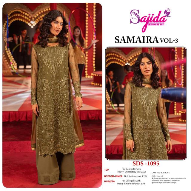 Sajida samaira vol-3 Traditional Salwar Kameez supplier