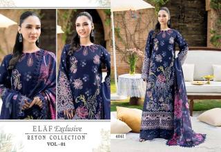 Shree fabs elaf exclusive rayon collection vol- 1 Salwar kameez wholesale price in kolkata