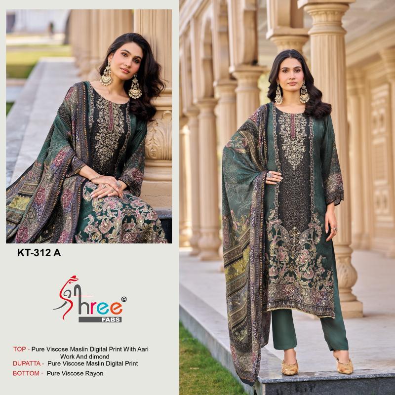 Shree Kt 312 A To D Designer Salwar Kameez wholesalers in pune