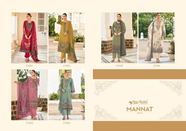 Shree shalika mannat vol.21 Dress material manufacturers in Surat