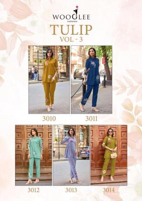 Wooglee tulip vol 3 cord set Ahmedabad kurti manufacturers