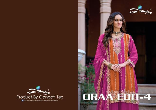 Your choice orra edit-4 salwar suits wholesaler in Mumbai