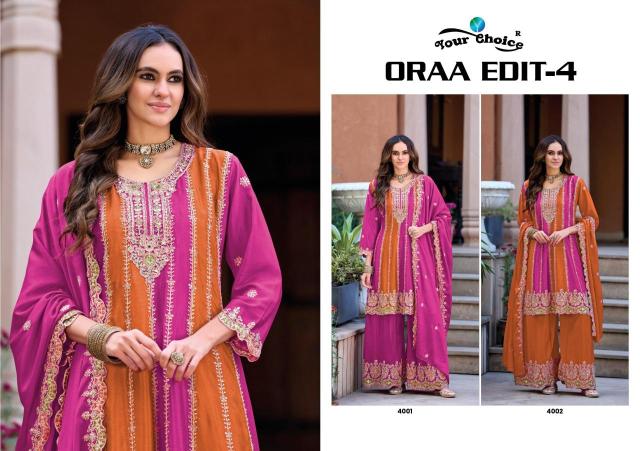 Your choice orra edit-4 salwar suits wholesaler in Mumbai