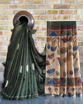 Akshara linen digital print Wholesale sarees in Mumbai