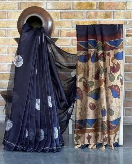 Akshara linen digital print Wholesale sarees in Mumbai