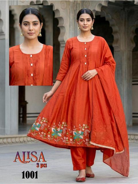 Alisa Mal Chanderi Vol 1 Designer kurtis wholesale