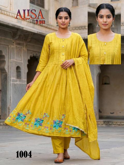 Alisa Mal Chanderi Vol 1 Designer kurtis wholesale