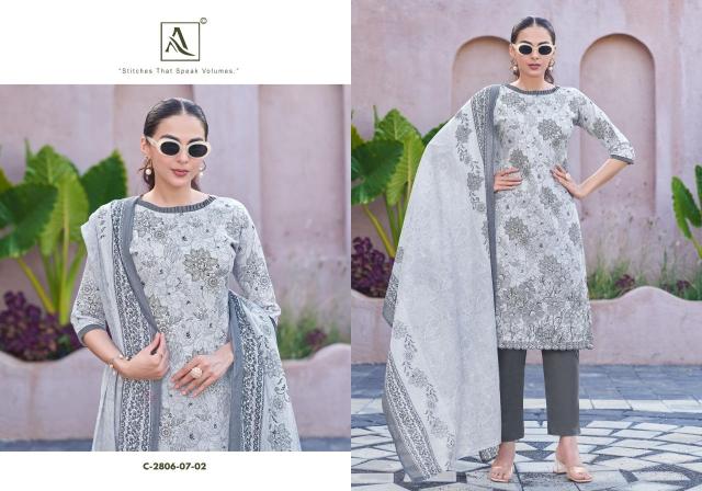 Alok suit adeena Wholesale dress materials in Hyderabad