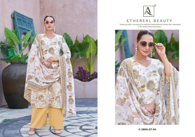 Alok suit adeena Wholesale dress materials in Hyderabad