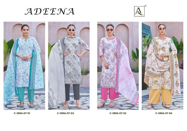 Alok suit adeena Wholesale dress materials in Hyderabad