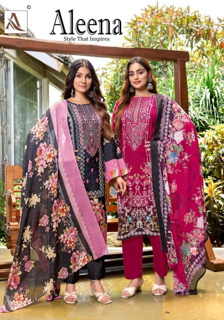 Alok suit aleena Dress materials supplier