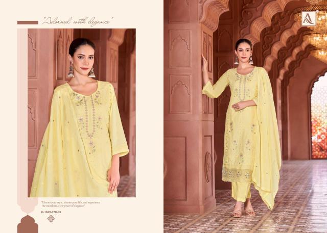 Alok suit green omre Affordable dress materials in Hyderabad