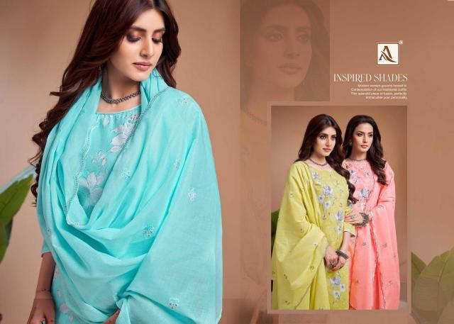 Alok suit khadiza Wholesale dress materials online