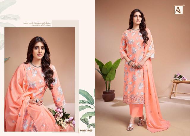 Alok suit khadiza Wholesale dress materials online