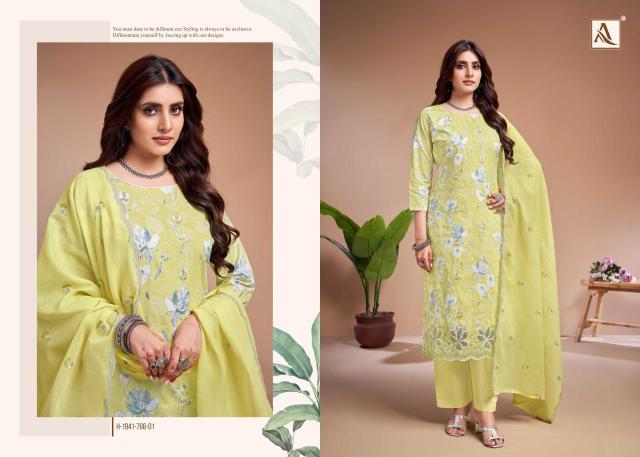Alok suit khadiza Wholesale dress materials online