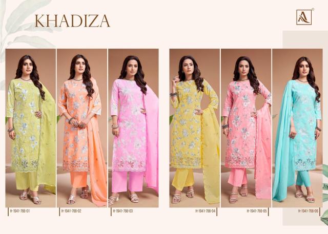 Alok suit khadiza Wholesale dress materials online