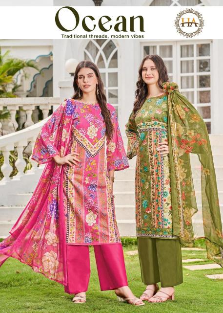 Alok suit ocean Wholesale unstitched dress materials in Hyderabad