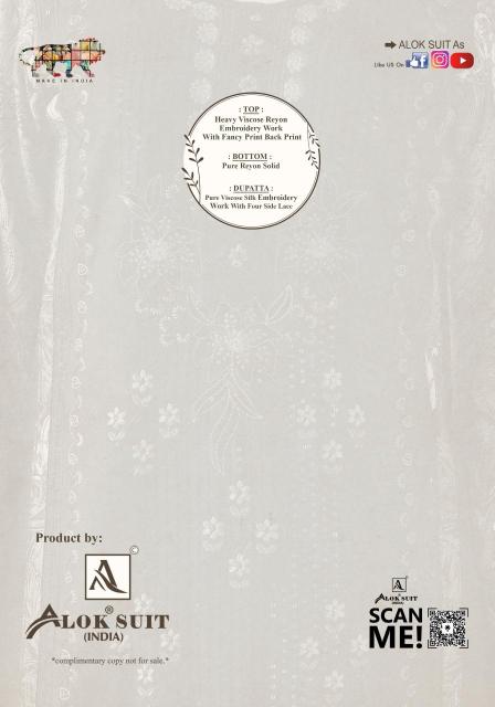 Alok suit sakina-6 Cheap dress materials in Kolkata