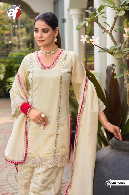 Anju fabrics d.no MR 2609 salwar suits  wholesale market in kolkata