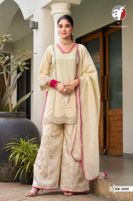 Anju fabrics d.no MR 2609 salwar suits  wholesale market in kolkata