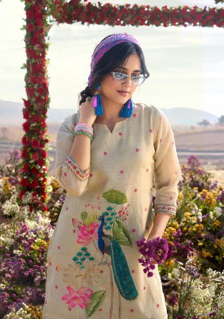 Anju fabrics royal peacock coord set Kurti wholesalers in Pune