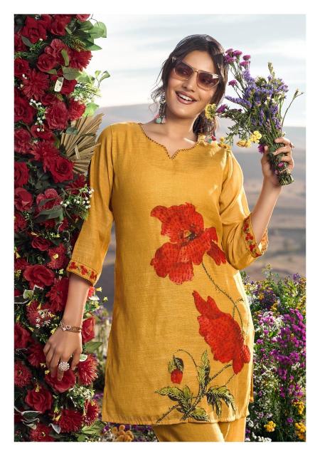 Anju fabrics royal peacock coord set Kurti wholesalers in Pune