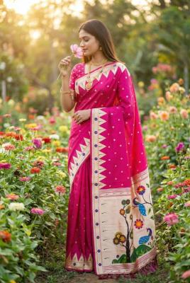 Anupama sindoor paithani top 5 saree manufacturer in Kolkata