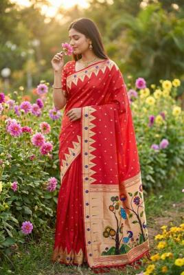 Anupama sindoor paithani top 5 saree manufacturer in Kolkata
