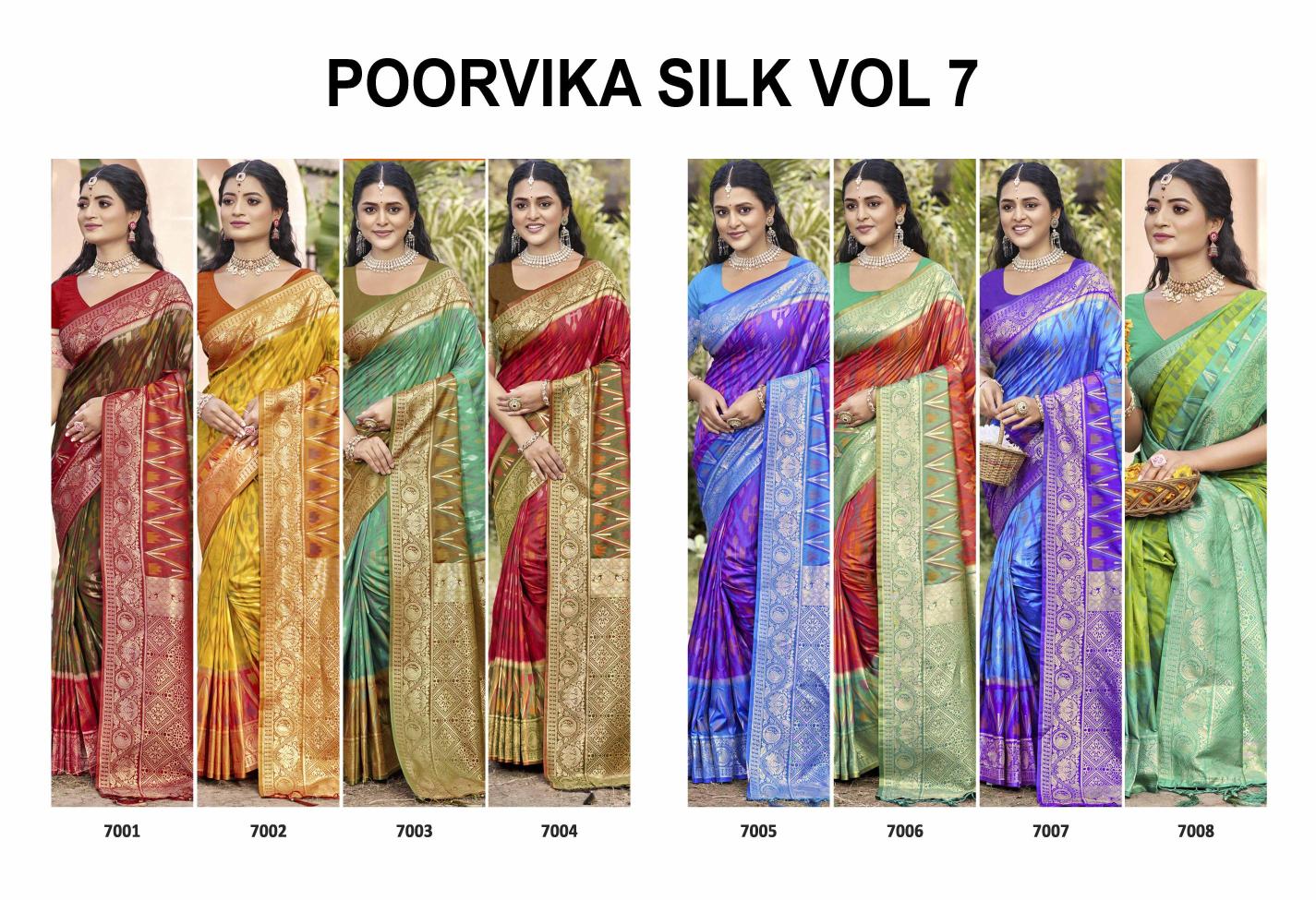 Astita POORVIKA SILK VOL 7 Saree wholesale market in Bangalore