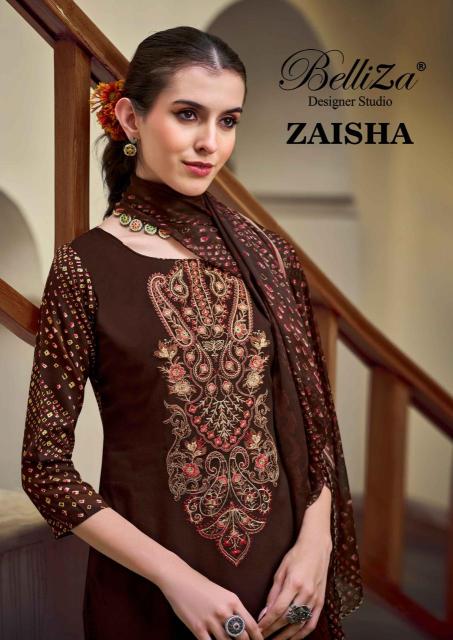 Belliza zaisha Designer dress materials in Mumbai