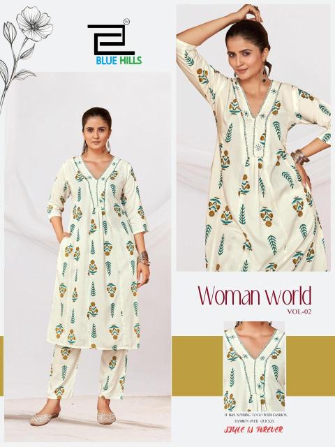 Blue hills woman world vol.2 coord set  Kurti distributor in Ahmedabad