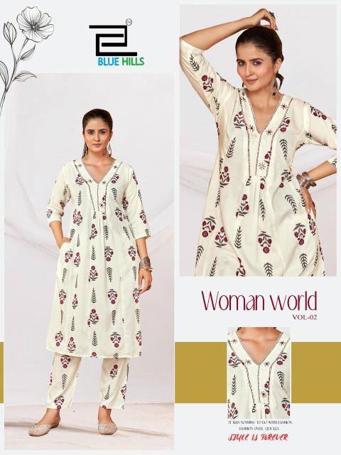 Blue hills woman world vol.2 coord set  Kurti distributor in Ahmedabad