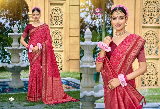 Bunawat - Kantha silk Designer sarees wholesale market in Delhi