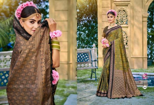 Bunawat - Kantha silk Designer sarees wholesale market in Delhi