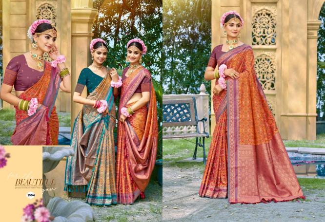 Bunawat - Kantha silk Designer sarees wholesale market in Delhi