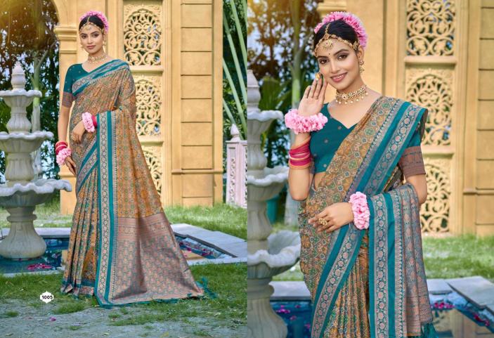 Bunawat - Kantha silk Designer sarees wholesale market in Delhi