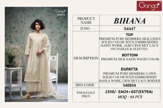 Ganga bihana 4447 Designer dress materials in Hyderabad