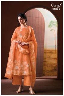 Ganga ieris 4582 Wholesale designer dress materials in Hyderabad