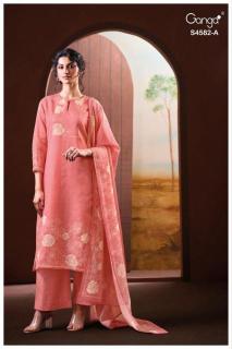 Ganga ieris 4582 Wholesale designer dress materials in Hyderabad