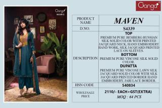 Ganga maven 4339 Dress material online shopping
