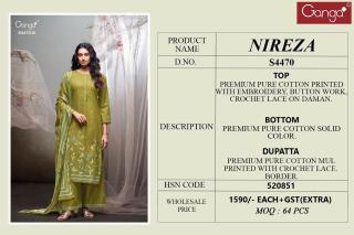 Ganga nireza 4470 Unstitched dress material in Ahmedabad