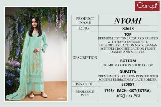 Ganga nyomi 3648 Dress material suppliers in West Bengal