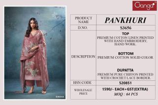 Ganga pankhuri 3656 Dress material for women